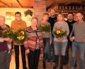 Bild: fvo
Ilse Wagner, Lisa Beer, Firmenchefin Agnes Bergler, Andrea Wolf, Markus Bergler, Michaela Feneis, Hans-Jürgen Bergler und Michael Rauch (von links) bei der Ehrung der langjährigen Mitarbeiter.