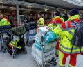 Bild: Daniel Karmann/dpa
Ein fünfköpfiges Team des RKT Rettungsdienst OHG, ein privater Rettungsdienstanbieter der Region Ostbayern, steht mit medizinischem Material am Flughafen Nürnberg bereit zum Abflug in das Erdbebengebiet in der Türkei.