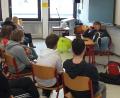 Bild: Nadine Kilgert-Bartonek/exb
Für die Schüler der achten Klassen des Johann-Andreas-Schmeller-Gymnasiums stand das Solostück „45 min.netzlos“ auf dem Programm.
