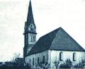 Repro: njn
So sah die Westseite der Pfarrkirche Mariä Himmelfahrt, damals noch Simultankirche, vor dem Emporenanbau aus.