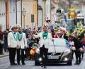 Bild: jma
Danny Schuster, der Präsident der Stadtgarde Auerbach, führte den Umzug am Faschingsdienstag 2019 in Auerbach an.