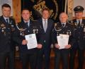 Bild: jr
Ehrungen gab es bei der KSRK Mitterteich. Im Bild (von links) Vorsitzender Wolfgang Danler, Manuel Zeis, Bürgermeister Stefan Grillmeier, Ewald Weber und stellvertretender Kreisvorsitzender Anton Hauptmann.