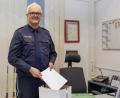 Bild: Hösamer
Der Chef packt nach zwölf Jahren seine Sachen: Der Leiter der Schwandorfer Polizeiinspektion, Armin Kott, geht zum 1. März 2023 in Pension.