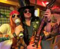 Bild: fvo
Das Albersriether Duo "Kathi & Pauli" unterstützt die "Bockad'n" mit der Luftgitarre.