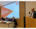 Bild: IG Metall/exb
Bezirksleiter Johann Horn (rechts) sprach bei der Delegiertenversammlung der Amberger IG Metall. Deren Erster Bevollmächtigter Horst Ott (Dritter von links) wird sein Nachfolger. Zudem auf dem Foto: Sabrina Feige und Udo Fechtner.