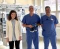 Bild: Felix Haas/exb
Jana Humrich, Uwe Kreitinger und Wolfgang Winderl präsentierten die Happy-Med-Brille.