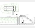 Grafik:  Renner + Hartmann Consult GmbH
Der neue Hochbehälter Bodenhof bekommt einen ebenerdigen Eingang, wie die untere Skizze zeigt. Oben sind die beiden Behälter in Röhrenbauweise mit dem davorliegenden Armaturengebäude zu sehen.