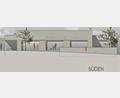 Grafik: Juretzka Architekten
So könnte das neue Pfarrheim in Eschenbach nach dem Plan der Architekten aussehen: Vom Eingangsbereich (links) kommt man in den großen Saal (Mitte). Rechts im Bild mehrere Gruppenräume.