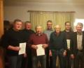 Bild: Jörn Schedl/Imkerverein Plößberg
Ehrungen gab es beim Imkerverein Plößberg. Im Bild von links Hubert Wolf, Bienenfachwart Josef Ernst, Willi Gmeiner, Vorsitzender Franz Reichl, Rainer Böckl, Bernd Schwamberger, Bürgermeister Lothar Müller.