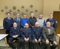 Bild: Markus Scharnagl/exb
Die neuen Ehrenmitglieder der Feuerwehr Querenbach: (sitzend von links) Josef Schicker, Edmund Gmeiner, Otto Helm und Robert Schicker. Stehend von links Vorsitzender Konrad Hart, Bürgermeister Bernd Sommer, Alfred Peterhans, Hermann Döllinger, Ludwig Schicker und Kommandant Uwe Friedrich.