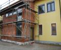Bild: sm
Extra für die "Schlawiner" wurde ein neues Treppenhaus angebaut. Es führt in die neuen Kiga-Räume im ersten Stock
