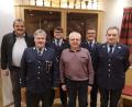 Bild: Stefan Schmidkonz/exb
Ehrungen standen bei der Feuerwehr Schwarzenbach auf dem Programm. Im Bild (von links) Zweiter Bürgermeister Michael Schedl, Kommandant Thomas Schüssler, Stefan Gmeiner, Rudolf Schedl, Vorsitzender Stefan Schmidkonz und Alois Gleißner.