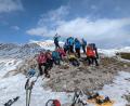 Bild: DAV-Sektion Sulzbach-Rosenberg/exb
Von der Sennes-Hütte aus bestiegen die Sulzbach-Rosenberger Schneeschuh-Bergsteiger mehrere Gipfel.