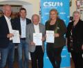 Bild: Uwe Rosner/exb
Ehrungen nahm der CSU-Ortsverband Konnersreuth vor. Im Bild (von links) Konrad Härtl, Ortsvorsitzender Andreas Malzer, Josef Scharf, Julia Hamann und stellvertretende Kreisvorsitzende Angela Burger.