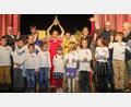 Bild: Wolfgang Steinbacher
Bühne frei für die Preisübergabe mit Aufführung des Gewinnerstücks 2022 "FarbAffenLand" zur Eröffnung des Kindertheaterfestivals Kit 2023 im Stadttheater Amberg.