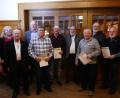 Bild: mof
Die Siedlergemeinschaft Ammerthal ehrt langjährige Mitglieder (von links): Vorsitzende Anita Knorr, Richard Schaller (50 Jahre), Kreisvorsitzender Klaus Bleisteiner, Alfons Graml (50 Jahre), Wolfgang Asam (20 Jahre), Bürgermeister Anton Peter, Alfred Roßmann (40 Jahre), Josef Haller (30 Jahre) und Rudolf Hiltl (40 Jahre).
