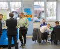 Bild: Wolfgang Steinbacher
Mitarbeiter des IT-Servicezentrums der bayerischen Justiz in Amberg warten auf junge Menschen, die sich für eine Ausbildung interessieren. Beim Infotag in der Behörde an der Faberstraße wurden Berufe wie Wachtmeister, Justizfachwirt, Rechtspfleger, Bewährungshelfer, Fachinformatiker oder IT-Systemelektroniker vorgestellt. Das Interesse war gering.
