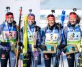Bild: Yevenko/IBU
Die erfolgreiche deutsche Juniorinnenstaffel im Biathlon: (von links) Selina Kastl, Johanna Puff, Marlene Fichtner und Selina Grotian.