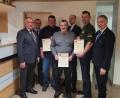 Bild: lei
Die Jubilare der Reservistenkameradschaft Eschenfelden mit Vorsitzendem Erwin Klose und den Vertretern der Kreisgruppe.