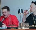Bild: Wolfgang Steinbacher
"Lesen für Bier" mit Paul Weigl und Yannik Sellmann, Café Zentral.