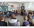 Bild: Realschule im Stiftland/exb
In den Medientag war auch die Polizei mit eingebunden.