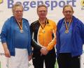 Bild: BSSB
Hubert Schulze (mitte) setzte sich bei den Recurve-Senioren vor Norbert Och (links) und Georg Winter durch.