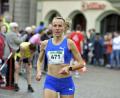 Archivbild: Hubert Ziegler
Domenika Mayer von LG Telis Finanz Regensburg, hier beim Amberger Silvesterlauf, startet am Sonntag in Freiburg bei der deutschen Meisterschaft im Halbmarathon.
