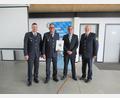 Bild: GPI Waidhaus/exb
Von links: Dienststellenleiter EPHK Stefan Moller, stellv. Dienststellenleiter PHK Norbert Schiener, PHK Andreas Lamprecht und Polizeipräsident Norbert Zink.