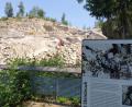 Archivbild: Würth, Wolfgang
Auf der Aussichtsplattform erklären Schautafeln, dass im Steinbruch Wurmstein schlimme Dinge passiert sind. Im Hintergrund die Maschinen, die noch immer Granit im ehemaligen KZ-Steinbruch abbauen.