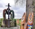 Bild: wku
Der frisch geschmückte Osterbrunnen in Hannesreuth (Gemeinde Königstein).