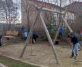 Bild: Maderer/exb
Die Eltern richteten den Garten des Landkindergartens Trausnitz her.