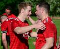 Bild: ham
Die Brüder Bastian (rechts) und Dennis Lobinger.würden auch gerne nach dem Spiel gegen den SV Neukirchen b. Hl. Blut jubeln.