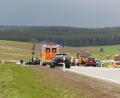Bild: ils
Nach einem Unfall auf der B 22 war die Straße in Fahrtrichtung Erbendorf gesperrt.