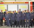 Bild: rgr
Robert Kraus (Siebter von rechts) wurde bei der Jahreshauptversammlung der Grafenwöhrer Feuerwehr zum Vorsitzenden gewählt.