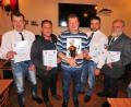 Bild: whü
Sie sind die besten Schützen der Sportschießgruppe: Wolfgang Ackermann, Markus Günther, Michael Ackermann, Matthias Pirner und Sportschießwart Manfred Kauper (von links).