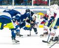 Bild: Elke Englmaier
Startschuss zum Play-off-Halbfinale zwischen den Blue Devils Weiden und den Saale Bulls Halle. Tomas Rubes (Zweiter von links) und seine Kollegen peilen im ersten Heimspiel am Samstag mit einem Sieg die Basis für den Einzug ins Finale an.