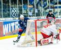 Bild: Elke Englmaier
Devils-Verteidiger Markus "Beppi" Eberhardt (links) schaltete sich immer wieder ins Angriffsspiel ein und trug sich beim 8:3-Sieg über Halle auch in die Torschützenliste ein.