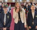 Bild: bk
Ein Festtag ist für Marlon Kopp, Elli Graf und Jakob Schüler die Konfirmation in der Gnadenkirche.
