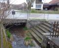 Bild: amö
Der Ersatzneubau der Pointbachbrücke soll Ende August fertig sein.