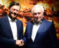 Bild: Kunz
Christoph Skutella begrüßt Wolfgang Kubicki im "Neue Welt Kinocenter".