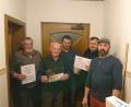Bild: soj
Die Gewinner des Preisschafkopfs (von links) Karl Pöllmann, Theo Eichstätter, Alfred Bayer und Dieter Schmelber mit Vorsitzendem Michael Philipp.