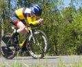 Bild: Bernhard Lang
Adelheid Schütz in Aktion: Die Radsportlerin des VC Corona Weiden hat bereits mehrmals das Einzelzeitfahren am Schätzlerbad gewonnen.