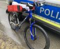 Bild: Polizeiinspektion Waldsassen/exb
Mit dem Fahrrad und der Hilti war der Tatverdächtige Richtung Grenze unterwegs.
