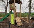 Bild: bjo
Am Dorfgemeinschaftshaus in Winbuch befindet sich ein neu gebauter Spielplatz.
