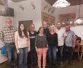 Bild: Eva Niebler/exb
Der neue Vorstand des Stopselclubs Pesensricht (von links): Matthias Pinzer, Jana Hüttner, Erwin Meyer, Petra Pinzer, Alwin Meyer, Claudia Meyer, Wolfgang Niebler und Werner Bielesch.