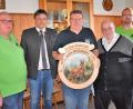 Bild: rgr
Der beste Schütze war Otto Neumann (Mitte) als es bei der Stadtmeisterschaft um die Ehrenscheibe ging.