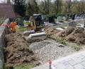 Bild: le
Schon in den kommenden Tagen wird es keine Behinderungen mehr für Friedhofsbesucher geben.