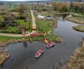 Bild: lei
In den Vilsauen in Vilseck übten Feuerwehrkräfte für den Ernstfall.