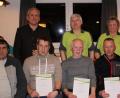 Bild: Siedlergemeinschaft Reuth-Premenreuth/exb
Bürgermeister Werner Prucker, selbst unter den Geehrten (hinten, von links), Zweiter Vorsitzender Bernhard Greger und Vorsitzende Erna Ulrich bei der Ehrung langjähriger Mitglieder (vorne, von links) Josef Mayerhöfer, Manuel Lenk, Egon Böhm, Christian Flieger und Ilse Beyer.