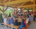 Bild: Nadine Gralla-Sommer/exb
Im Kreislehrgarten können die Kinder filzen und Weidenruten flechten.